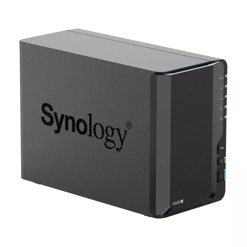 Synology DS225+ 2-zatokowy NAS Desktop Intel® Celeron® J4125 2 GB DDR4 Synology DSM Czarny - tylko dyski Synology HDD