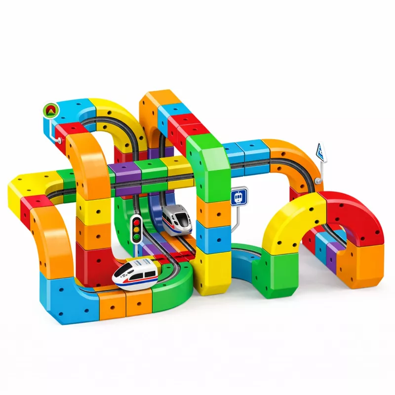 Extralink Toys Zestaw torów magnetycznych i pociąg magnetyczny Lewitacja magnetyczna (150 szt.)