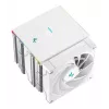 Chłodzenie powietrzne DeepCool AK620 Digital SE biały — dwa wentylatory 120 mm, 6 ciepłowodów, PWM, obsługa LGA 1700, wbudowany wyświetlacz