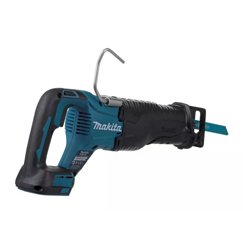 Pilarka szablasta Makita DJR187Z, 18V Li-Ion, skok 32 mm, częstotliwość skoków 2300–3000 spm, głębokość cięcia w drewnie 255 mm, w metalu 130 mm