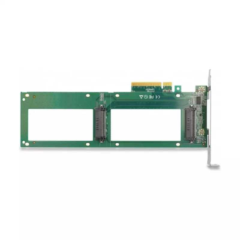 DeLOCK PCI Express 4.0 x8 Card to 2 x internal U.2 NVMe SFF-8639 Bifurcation