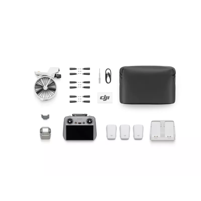 Quadcopter DJI Flip Fly More Combo RC 2 — 4 wirniki, kamera 48 MP, 3840×2160, maks. prędkość 16 m/s, zasięg 14000 m