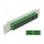 Patchpanel światłowodowy DeLOCK 10 cali 12 portów SC Duplex zielony 1U szary