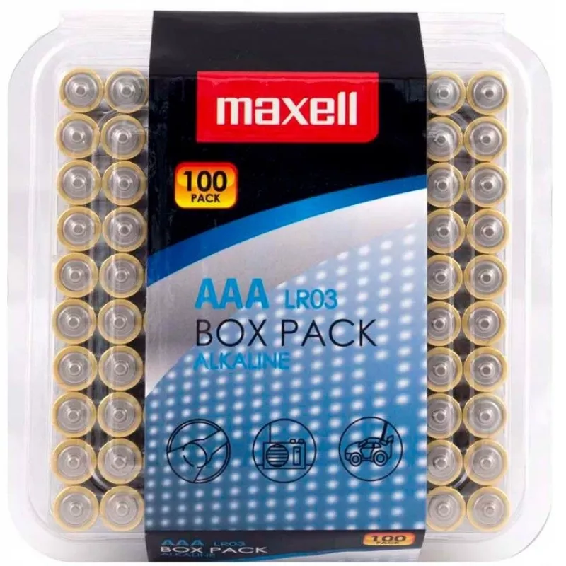 MAXELL Bateria alkaliczna LR03 AAA 1.5V 100 szt.