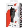 Ładowarka samochodowa CANYON C-033 2.4A/USB-A z wbudowanym Lightning Czarny
