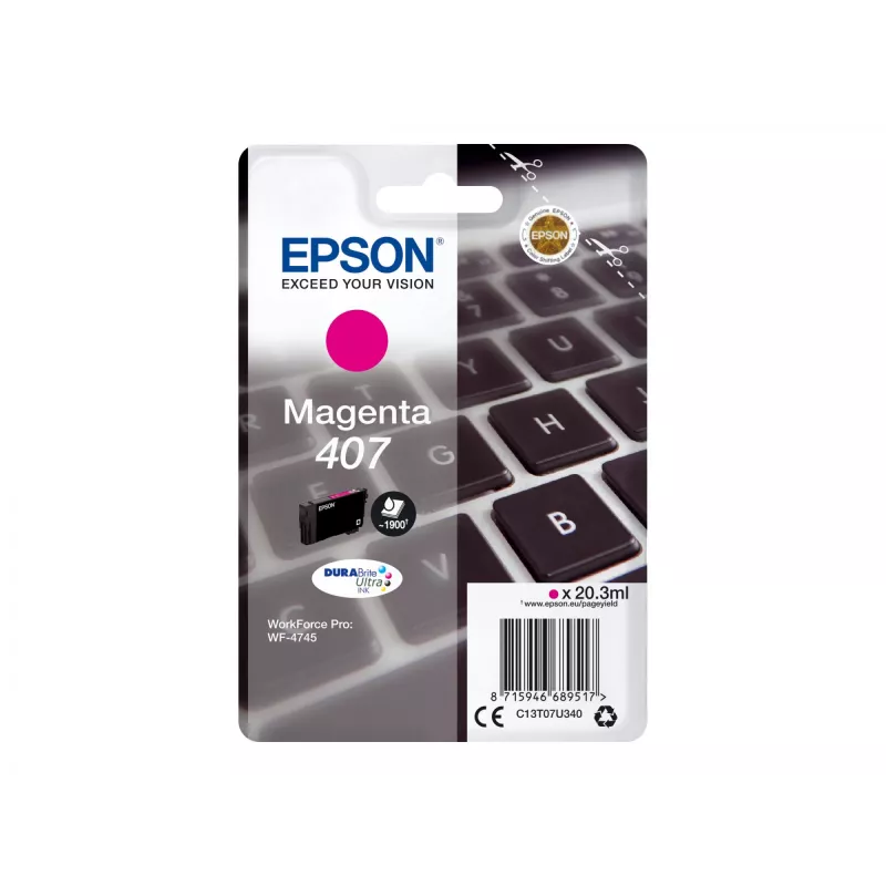 Kaseta z tuszem Epson C13T07U340 magenta (XL) o wysokiej wydajności do serii WF-4745