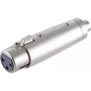 Adapter XLR na RCA ShiverPeaks 55063 — połączenie symetryczne XLR (męski) na niesymetryczne RCA (żeński)