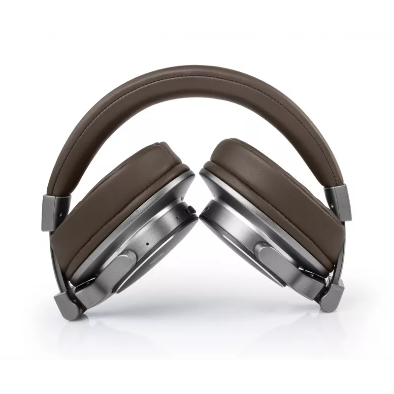 Słuchawki bezprzewodowe Muse M-278 BT, nauszne, pałąkowe, Micro-USB, Bluetooth, brązowo-srebrne