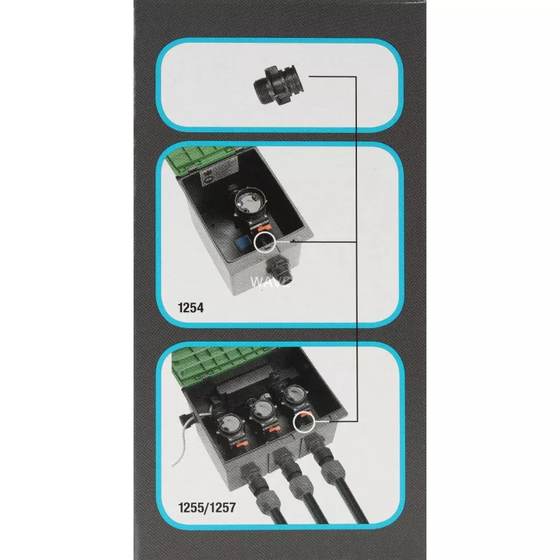 Akcesorium do prysznica ogrodowego Gardena 5319-20 czarne kompatybilne z Ventilbox V1 V3
