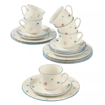 Zestaw kawowy na 6 osób SELECT Marie-Luise 001.727512 porcelana – serwis dla sześciu, filiżanki i spodki