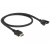 Kabel HDMI DeLOCK 85463 0,5 m Typ A męski na żeński, czarny