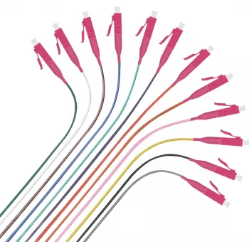 Kabel krosowy światłowodowy helos 288347 2 m LC wielomodowy 50/125 µm