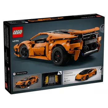 LEGO TECHNIC 42196 Lamborghini Huracán Tecnica pomarańczowy