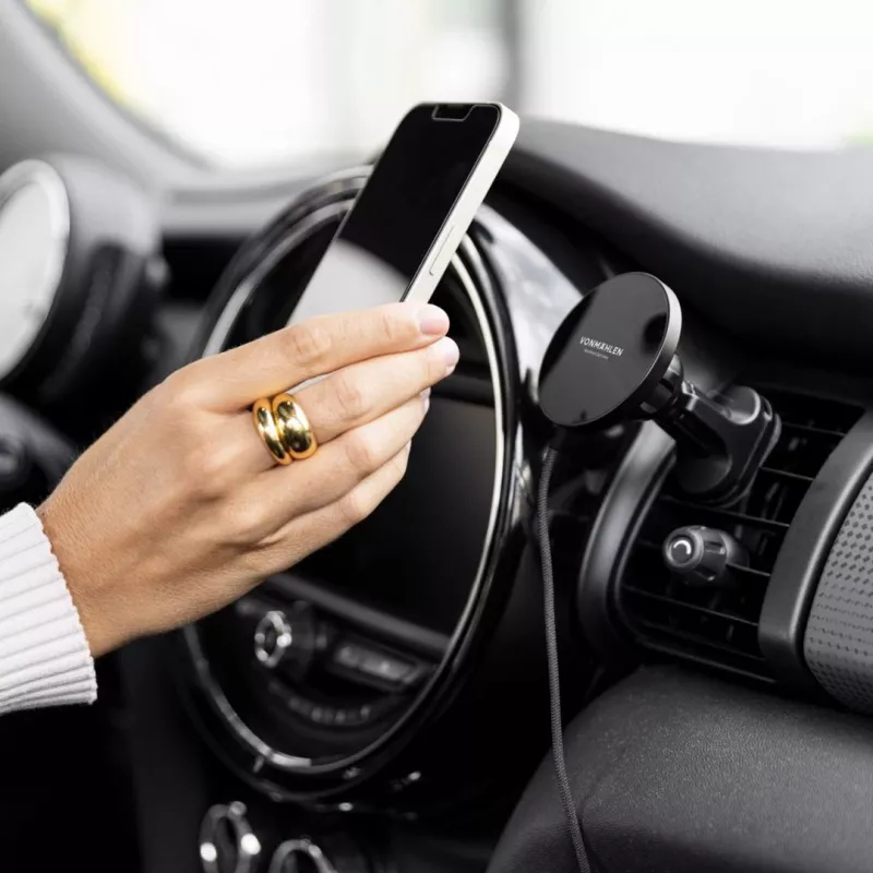 Vonmählen Aura Car magnetyczna bezprzewodowa ładowarka samochodowa, czarna
