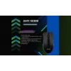 Przewodowa podgrzewana mysz gamingowa ActiveJet AMY-W390 — symetryczna, optyczna 2000 DPI, USB typu A, 4 przyciski, czarna