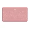 Logitech Keys-To-Go - Klawiatura - Bluetooth - QWERTY - Hiszpańska - Blush Pink - do Apple iPad/iPhone/TV