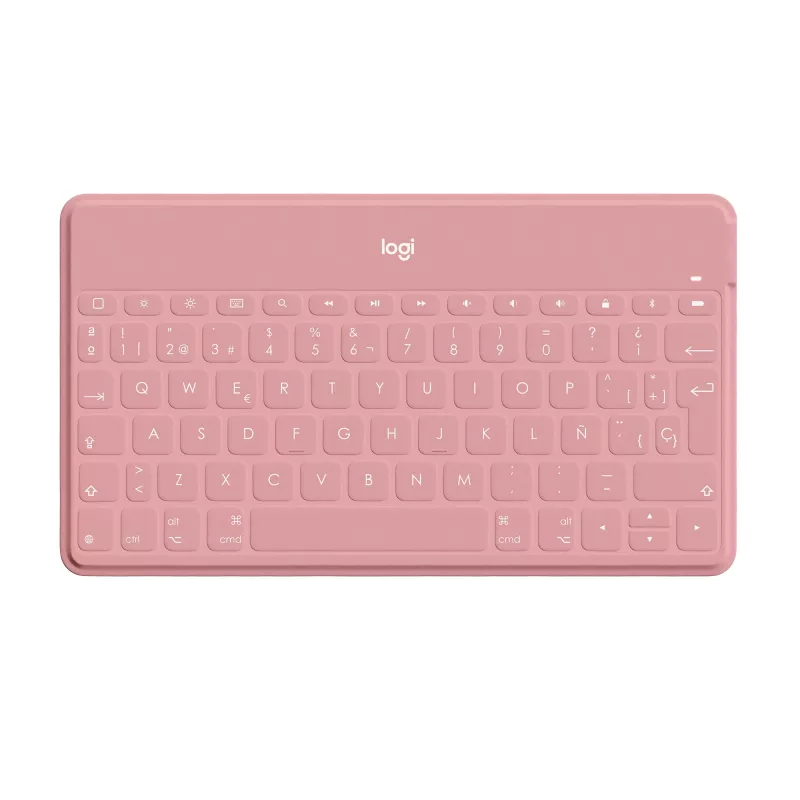 Logitech Keys-To-Go - Klawiatura - Bluetooth - QWERTY - Hiszpańska - Blush Pink - do Apple iPad/iPhone/TV