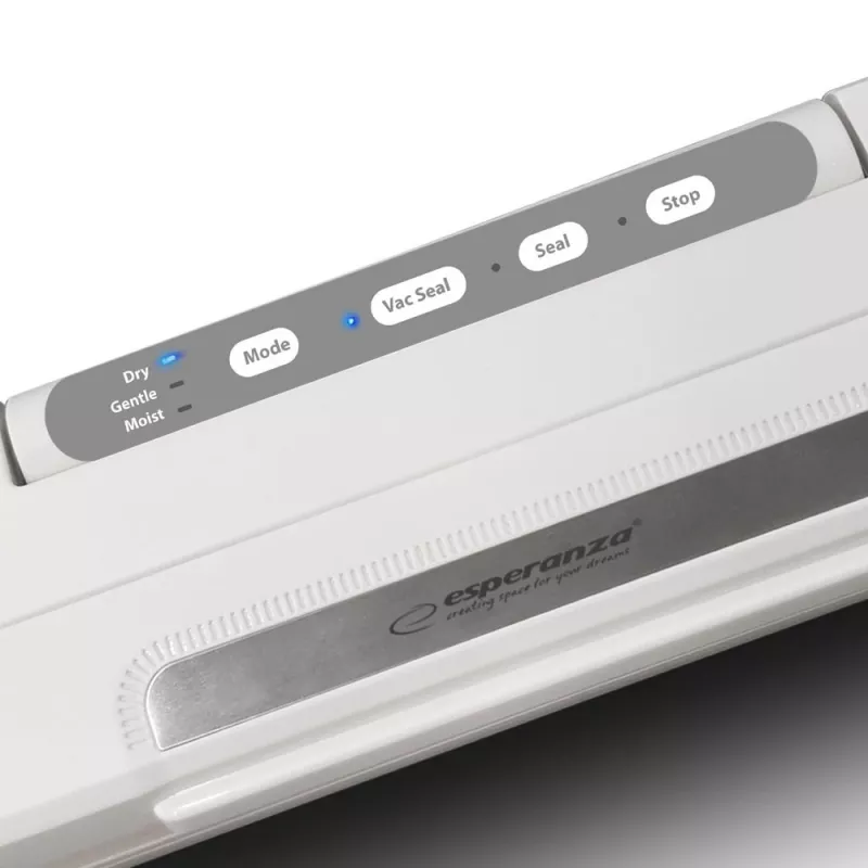 Blatowa zgrzewarka próżniowa ESPERANZA EKV002 — kompaktowa obudowa z tworzywa sztucznego, szerokość robocza 30 cm, 110 W, biała