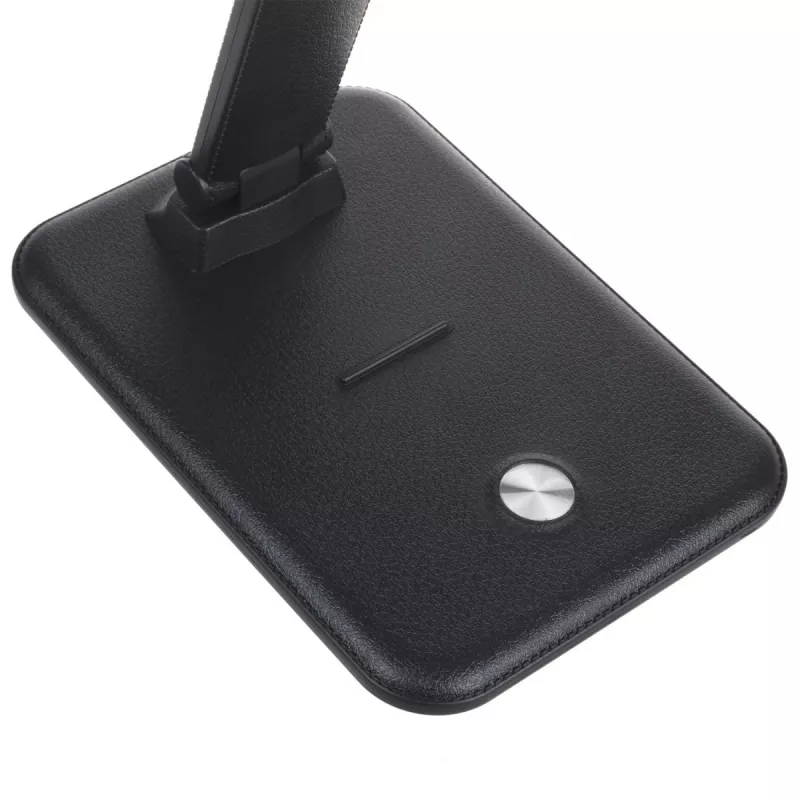 Lampa biurkowa LED MACLEAN MCE614B — ściemnialna, składane regulowane ramię, 9W, 3000K/4500K/6500K, czarna