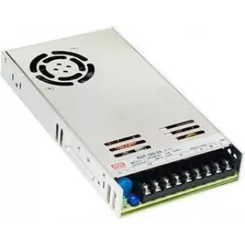 Zasilacz MEAN WELL RSP-320-7.5, moc wyjściowa 320 W, napięcie wejściowe 88–264 V, 40 A, 115×215×30 mm