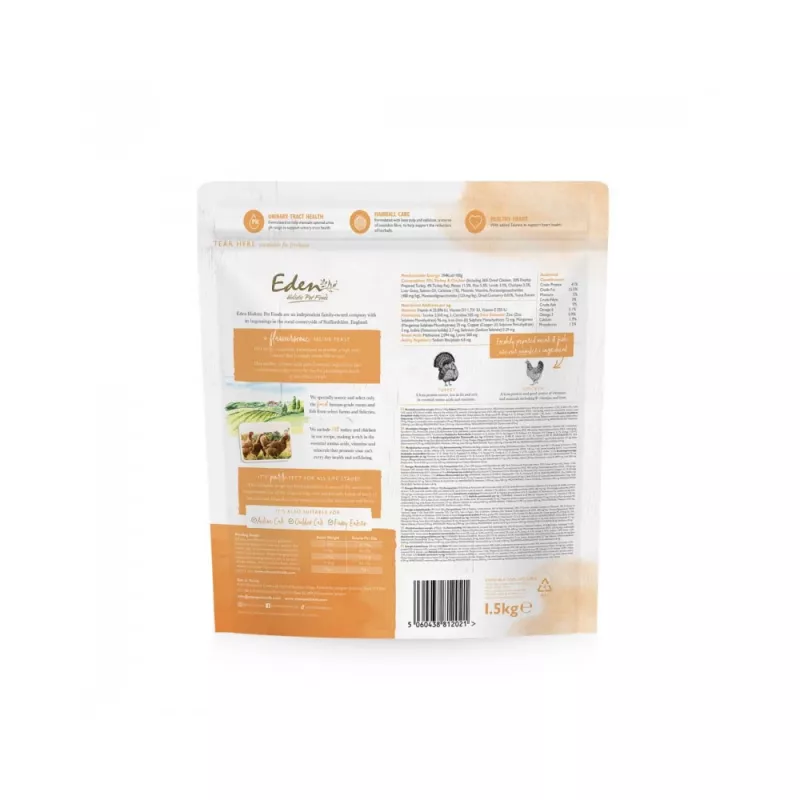 EDEN Turkey & Chicken - sucha karma dla kota - 1,5 kg