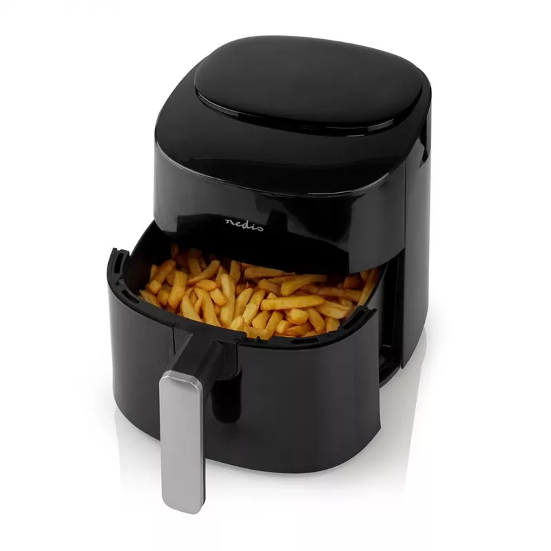 Frytkownica powietrzna Nedis KAAF160BK z pojedynczym koszykiem 4.2 L 1300 W Czarny