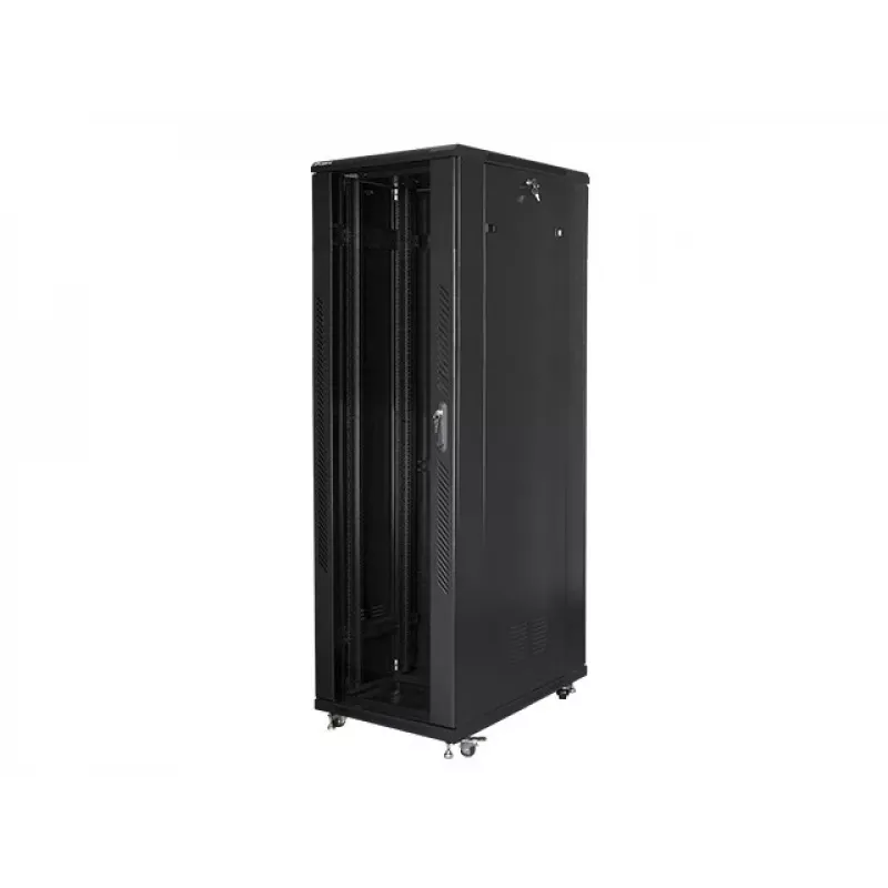 Lanberg | Szafa rack 19 cali wolnostojąca 42U/800x1000 (płaska paczka) | FF01-8042-12B | Czarny