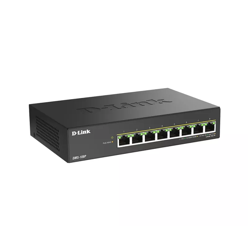 Niezarządzalny przełącznik D-Link DMS-108P/E 8-portowy 2,5G PoE++ 40 Gbit/s