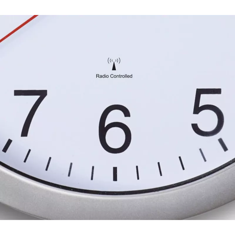 Jakob Maul GmbH MAUL Wanduhr MAULrun, ścienna, okrągła, biała, plastik, AA, 1,5 V