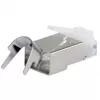 Shielded wtyk RJ45 EQUIP Cat 8.1, male, srebrny, 50 pcs, 11.7×22.5 mm, 3.7 g