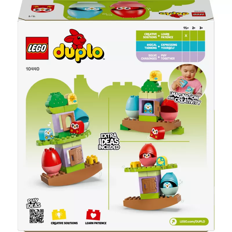 Zabawka konstrukcyjna LEGO DUPLO Drzewo do balansowania i układania 10440 — 27 elementów, dla dzieci od 1,5 roku, duże kolorowe klocki