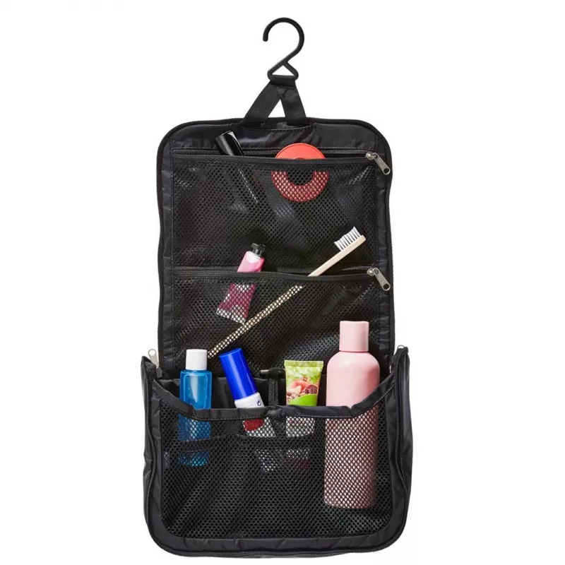 Toiletry bag DEUTER Wash Center Lite II — kompaktowa wisząca kosmetyczka, czarna