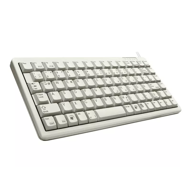 Cherry G84-4100 kompaktowa klawiatura, jasnoszara, USB/PS/2