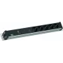Listwa zasilająca Bachmann 800.3939 19Z 1.5HE z 5× gniazdami CEE7/3