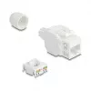 Moduł Keystone RJ45 DELOCK 90721 Cat.6A UTP gniazdo 180° LSA