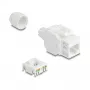 Moduł Keystone RJ45 DELOCK 90721 Cat.6A UTP gniazdo 180° LSA