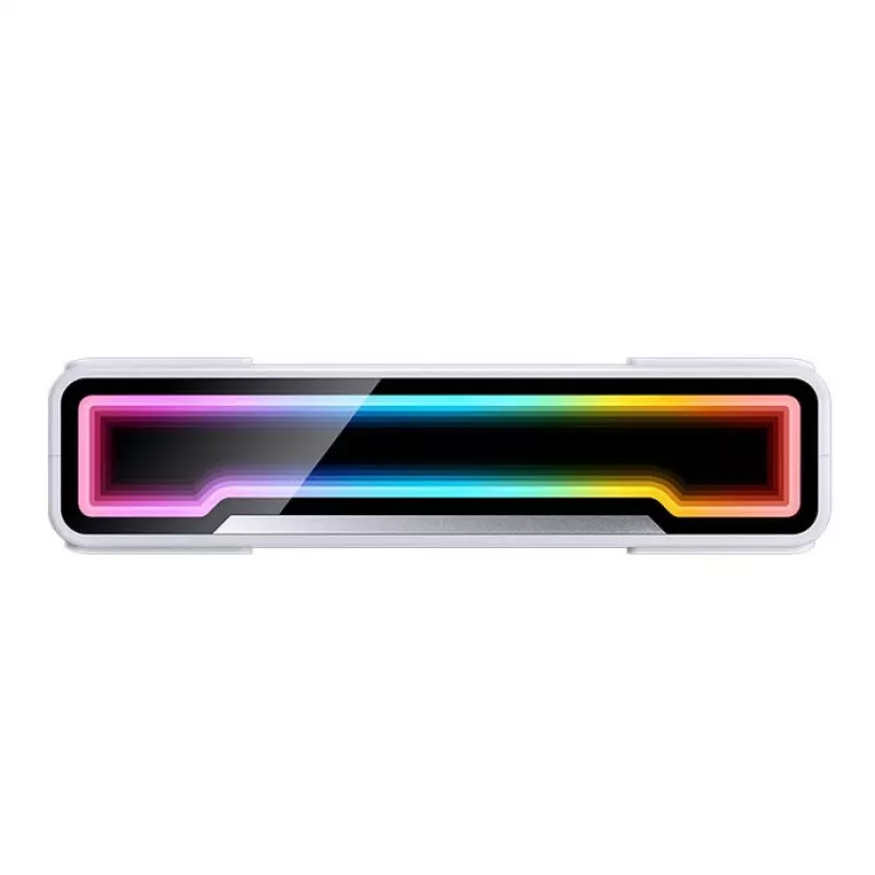 Wentylator obudowy 120 mm Jonsbo ZK-120W Reverse ARGB biały, 120 mm PWM, przewód w oplocie