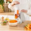 Elektryczna szatkownica do warzyw Tefal Fresh Express DN853BE0 — 150 W, 3 wymienne stożki, 1 prędkość, kremowa