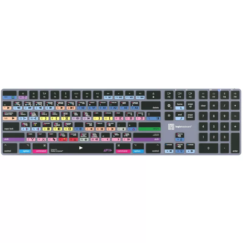 Logickeyboard Avid Media Composer - Pro Titan UK Mac - Klawiatura - QWERTY