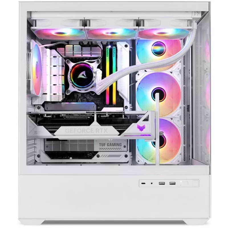 Obudowa PC Sharkoon AK6 RGB, ATX, biała