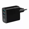 Gembird TA-UC-PDQC30LCD-BK-02 ładowarka do urządzeń mobilnych Uniwersalna Czarna AC Szybkie ładowanie Wewnętrzna