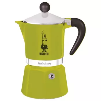 Bialetti Rainbow 0.06 L Aluminium Thermoplastic zielony Coffee Maker