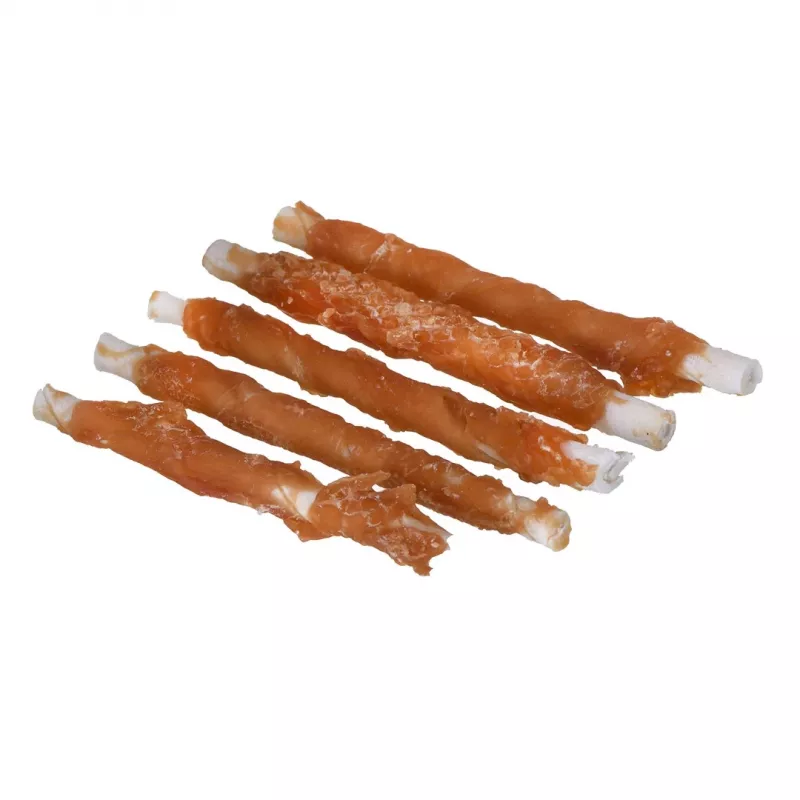 Przysmaki dla psa PETITTO Chicken wrapped chopsticks 500 g — pałeczki do żucia o smaku kurczaka, 60% białka, 18% wilgotności