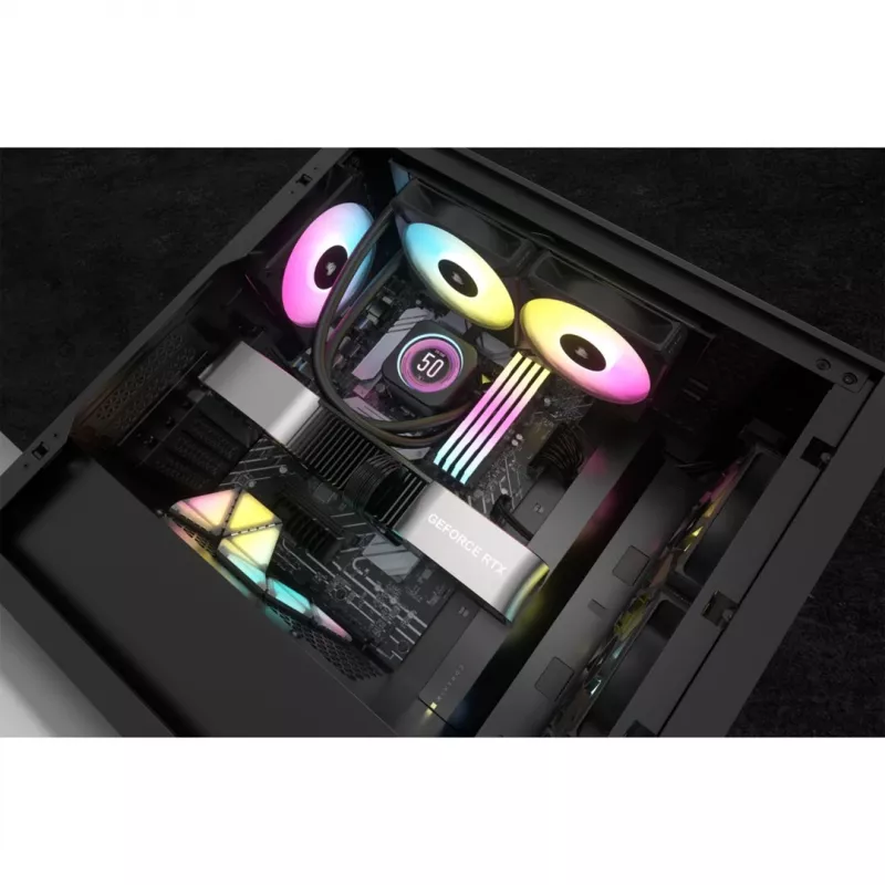 Corsair CW-9060074-WW układ chłodzenia komputera Procesor Chłodzenie cieczą typu All-in-one 12 cm Czarny 1 szt.