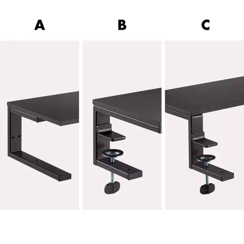 Podstawka Ergo Office pod laptop/monitor, maks. obciążenie 20kg, dla przekątnej 13-32, czarna, ER-303 B