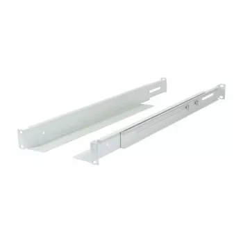 Montażowy wspornik L-szynowy ALLNET regulowana długość 502–849 mm jasnoszary, para