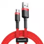 Kabel USB Baseus CAMKLF-C09 2m USB A Micro-USB B Czerwony