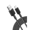 Anker Innovations 322 Kabel USB-A do USB-C Nylon 1,8M Czarny - Kabel - Cyfrowy/Dane