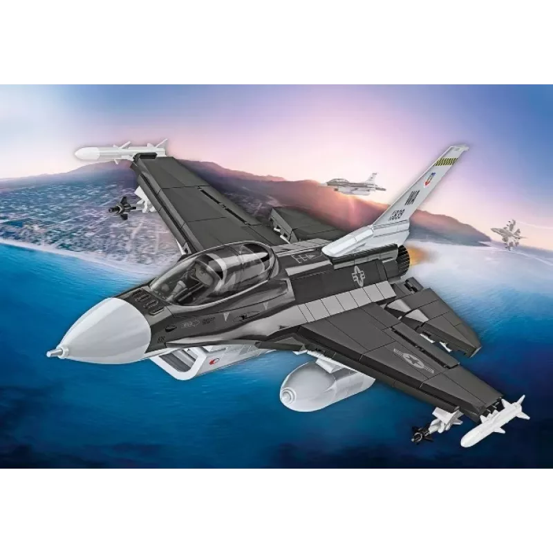 Zestaw konstrukcyjny Cobi F-16D Fighting Falcon, 436 elementów, skala nieokreślona