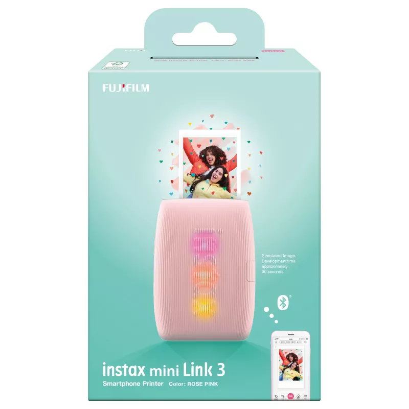 Drukarka fotograficzna Fujifilm Instax Mini Link 3 Różowa Bluetooth przenośna drukarka natychmiastowa